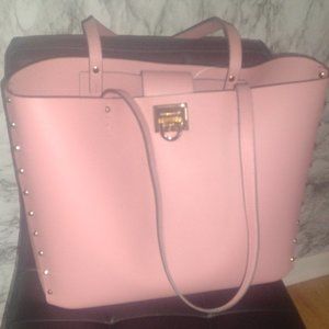 Manhattan Lg Tote Leather ( Mauve/Rose)